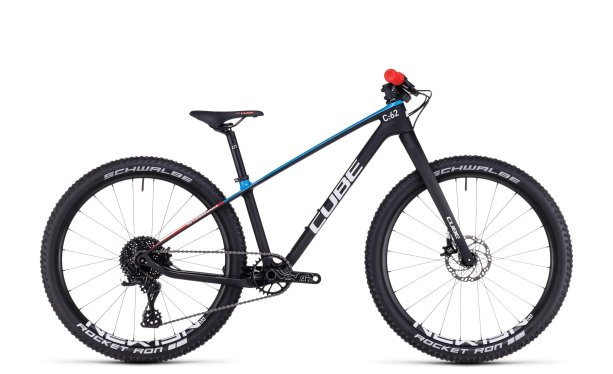 Kinderrad Cube Elite 240 C:62 Pro 24 Zoll 2024, carbon/blue/red