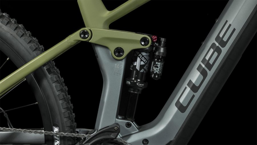 E-Bike Cube Stereo Hybrid 140 HPC TM 750 27,5 Zoll 2023, flashgrey/olive