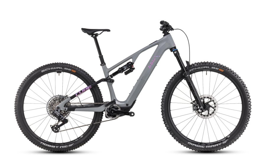 E-Bike Cube AMS Hybrid ONE44 C:68X TM 400X 29 Zoll 2025, swampgrey/purplereflex