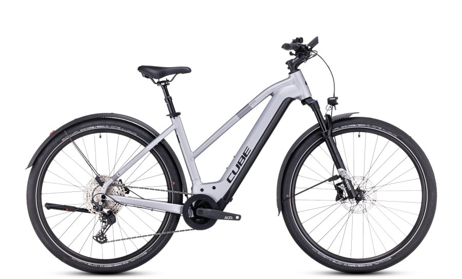 E-Bike Cube Nuride Hybrid EXC 750 Allroad 2024 - Trapez, polarsilver/black